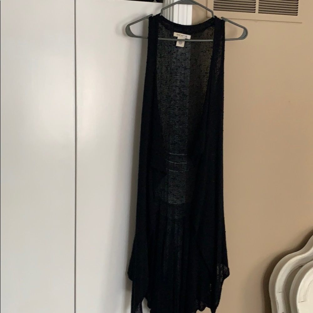 Arden B Black Long Sweater Vest sz. M/L
